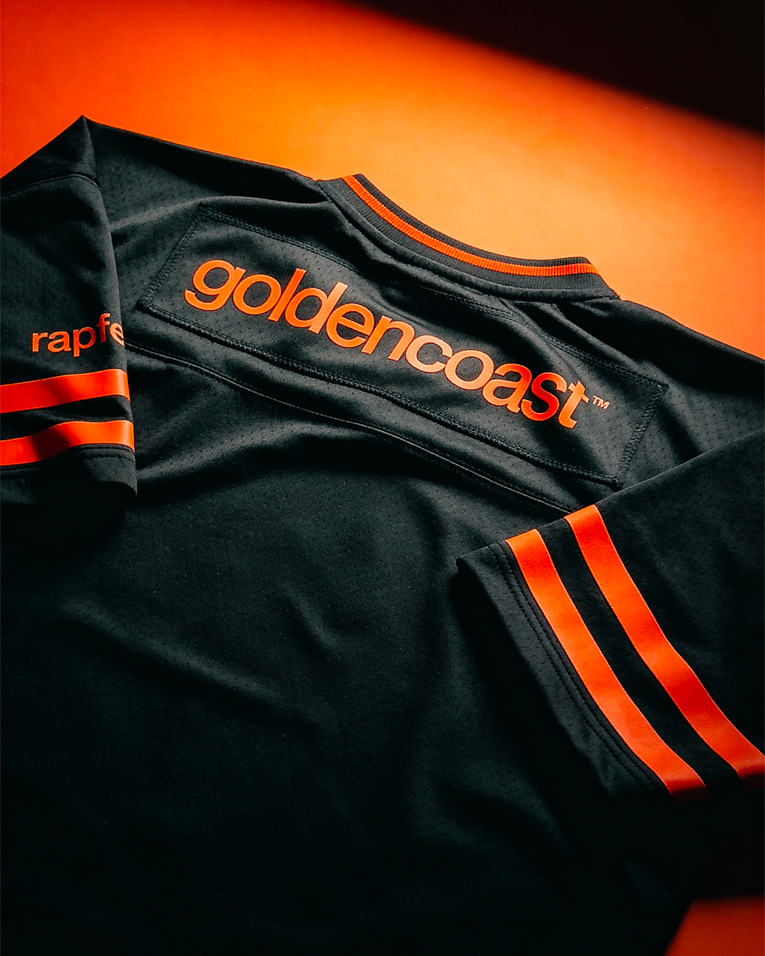 ⁠JERSEY FOOT US NOIR ORANGE ÉDITION LIMITÉE