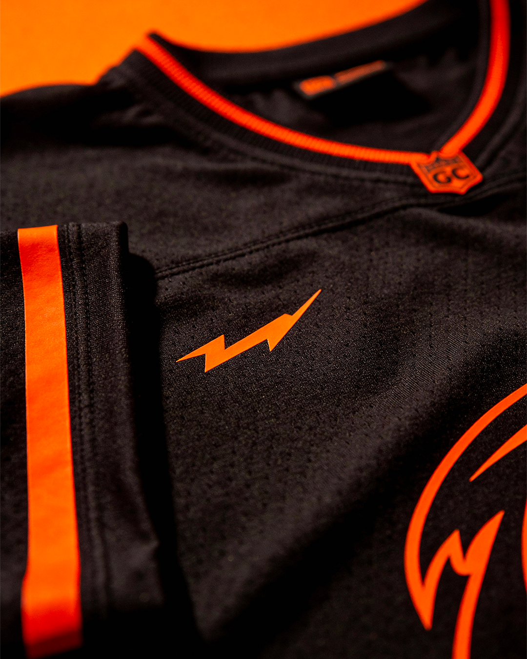 ⁠JERSEY FOOT US NOIR ORANGE ÉDITION LIMITÉE