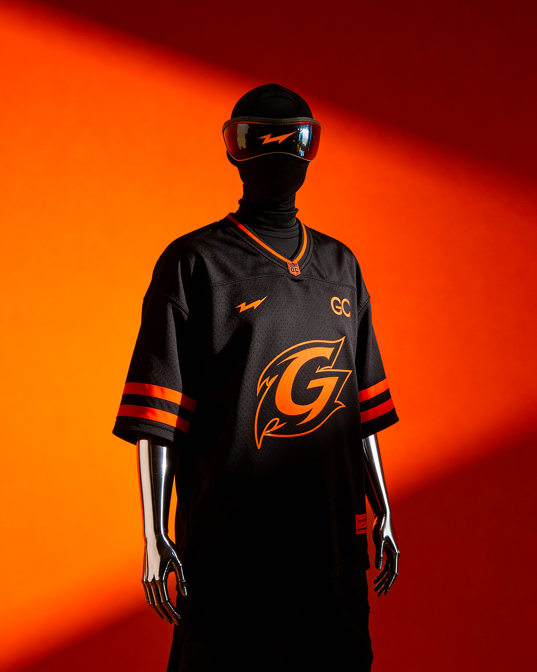 ⁠JERSEY FOOT US NOIR ORANGE ÉDITION LIMITÉE